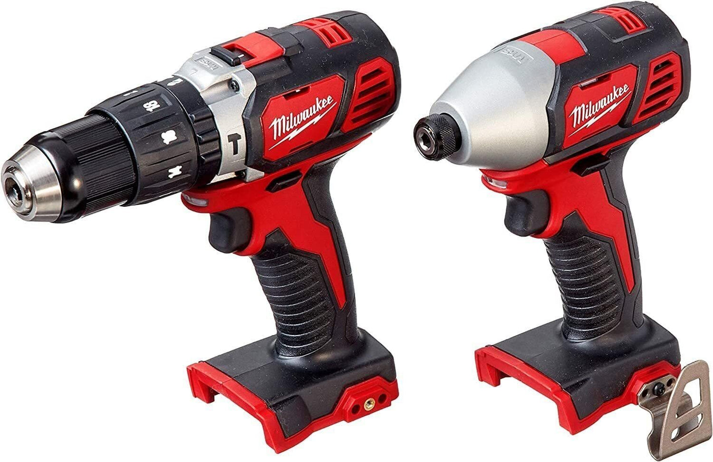 Milwaukee M18 combo kit, drill, impact, saw & light, 2 batteries, charger, case