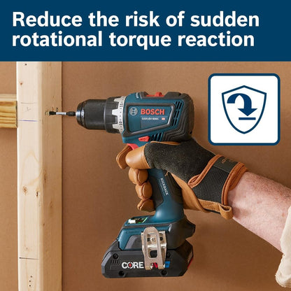 BOSCH 18V brushless drill/driver kit, 1/2", 2x 4Ah batteries