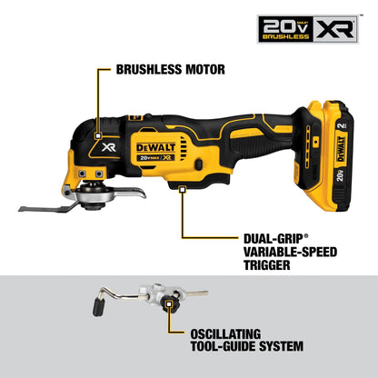 DEWALT 20V MAX 9-tool combo kit, drill, saws, grinder, speaker, 2 batteries
