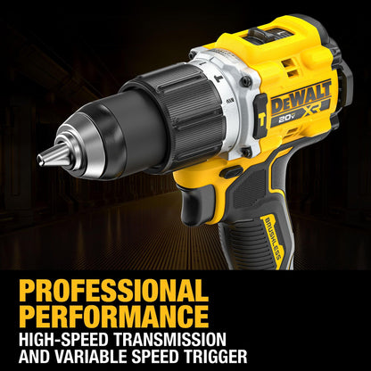 DEWALT 20V MAX XR combo kit, impact driver & hammer drill, 2x 4Ah batteries